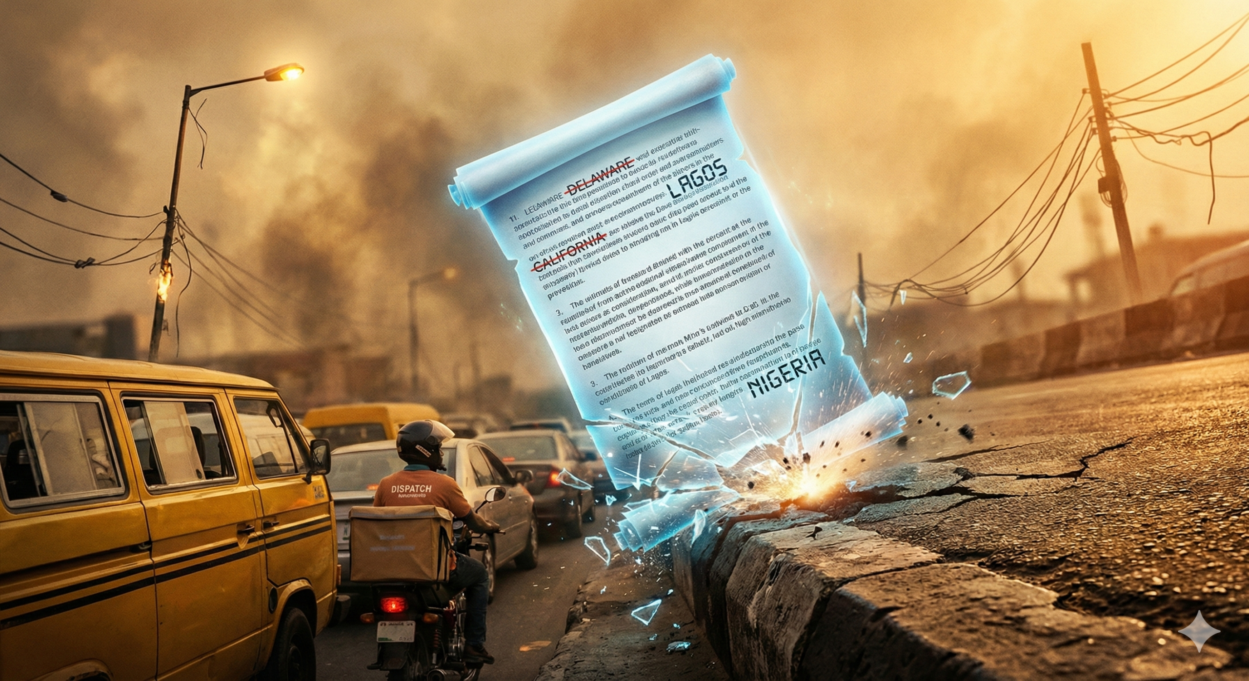 A template of Foreign T&C breaking in Lagos